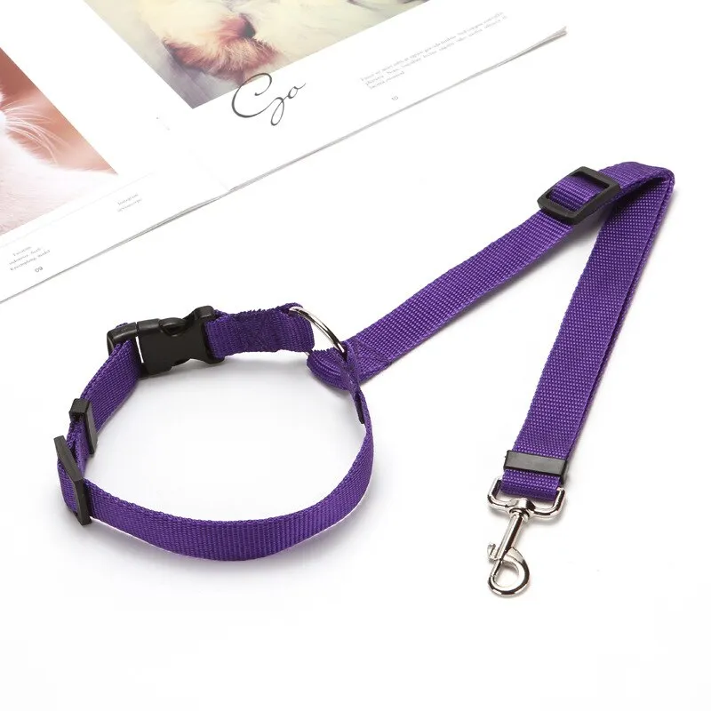 2-in-1 Pet Dog Car Seat Belt Leash