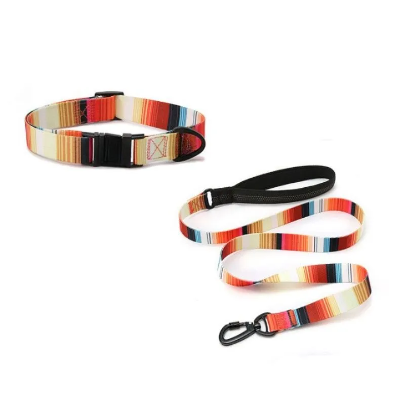 Aesthetic Pet Dog Collar And Leash Set