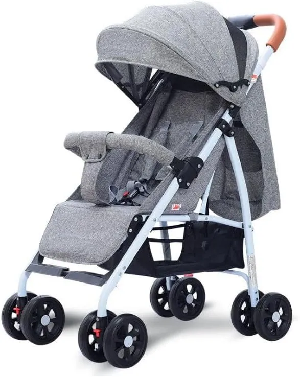 Baby Newborn Gift Set - Dreeba Multifunctional Baby Cot With Mosquito Net, Dreeba One Way Foldable Push Baby Stroller-A1, Blooming Bath Lotus Baby Bath and Nooie Baby Monitor, Wifi Camera Indoor, 360-Degree IP Camera