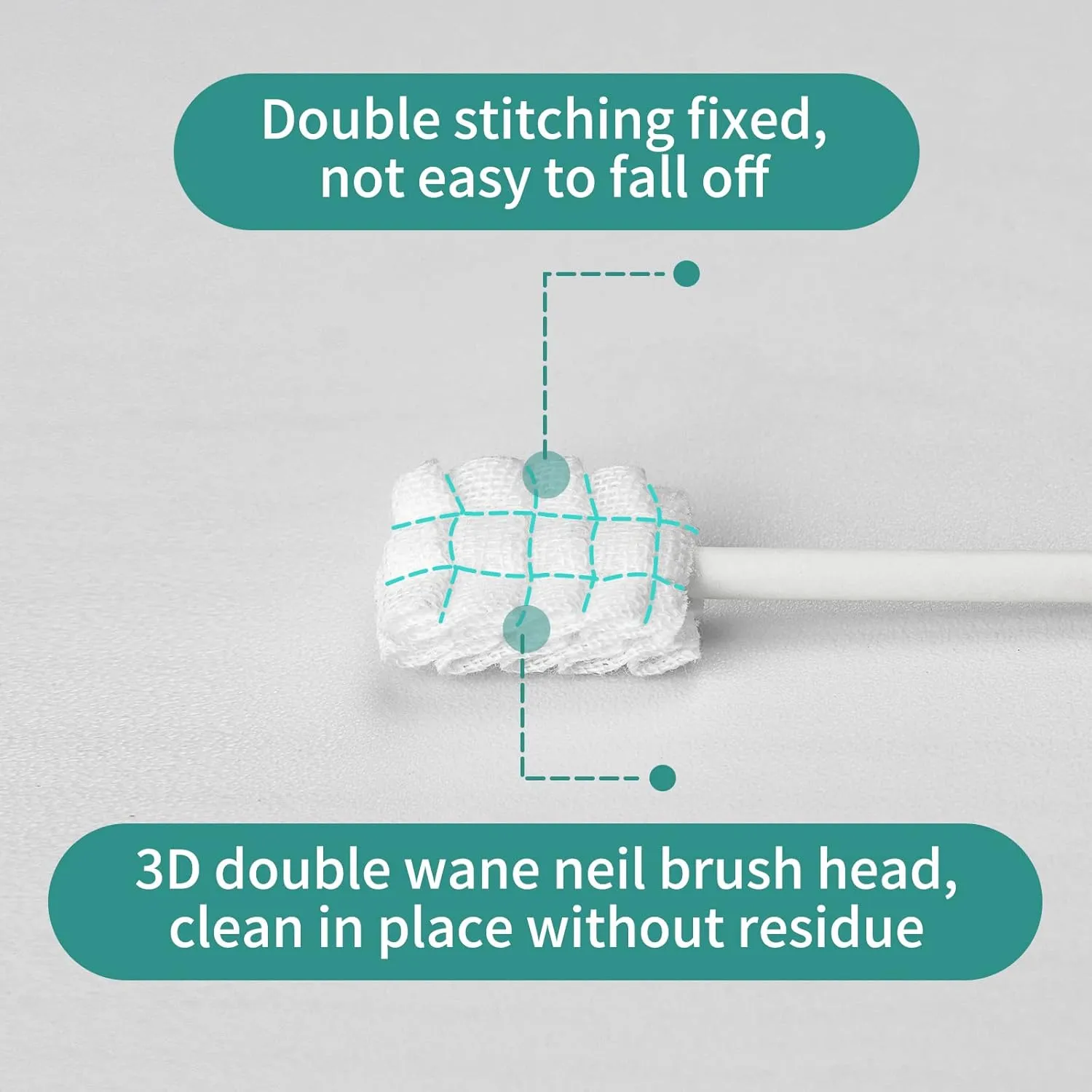 Baby Tongue Cleaner & 30Pcs Disposable Infant Toothbrush - Clean Baby Mouth with 2Pcs Finger Toothbrush & Oral Cleaning Stick - Gauze Cleaner Stick Dental (Green, 32 Piece Assortment)