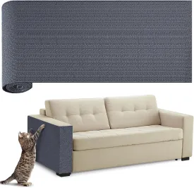Cat Scratch Couch Furniture Protector 78.7"x15.8", JOUKOT Cat Scratching Mat Carpet Adhesive, Trimmable Cat Scratching Pad Post Board Sofa Replacement