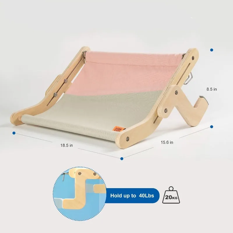 Cat Window Perch Wooden Hanging Bed 4 Colors Cotton Canvas