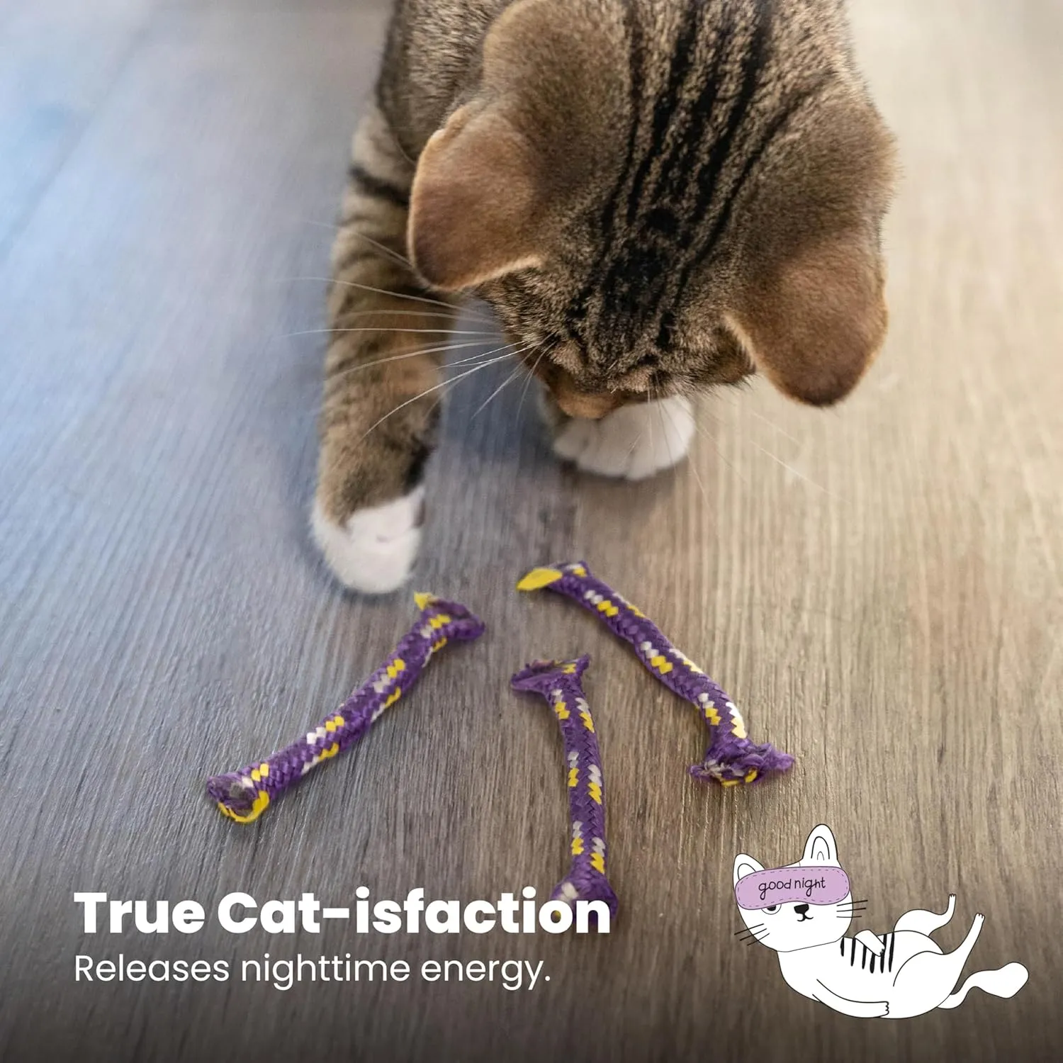 Catstages Nighttime Catnip Rolls Cat Toys - 3 Pack