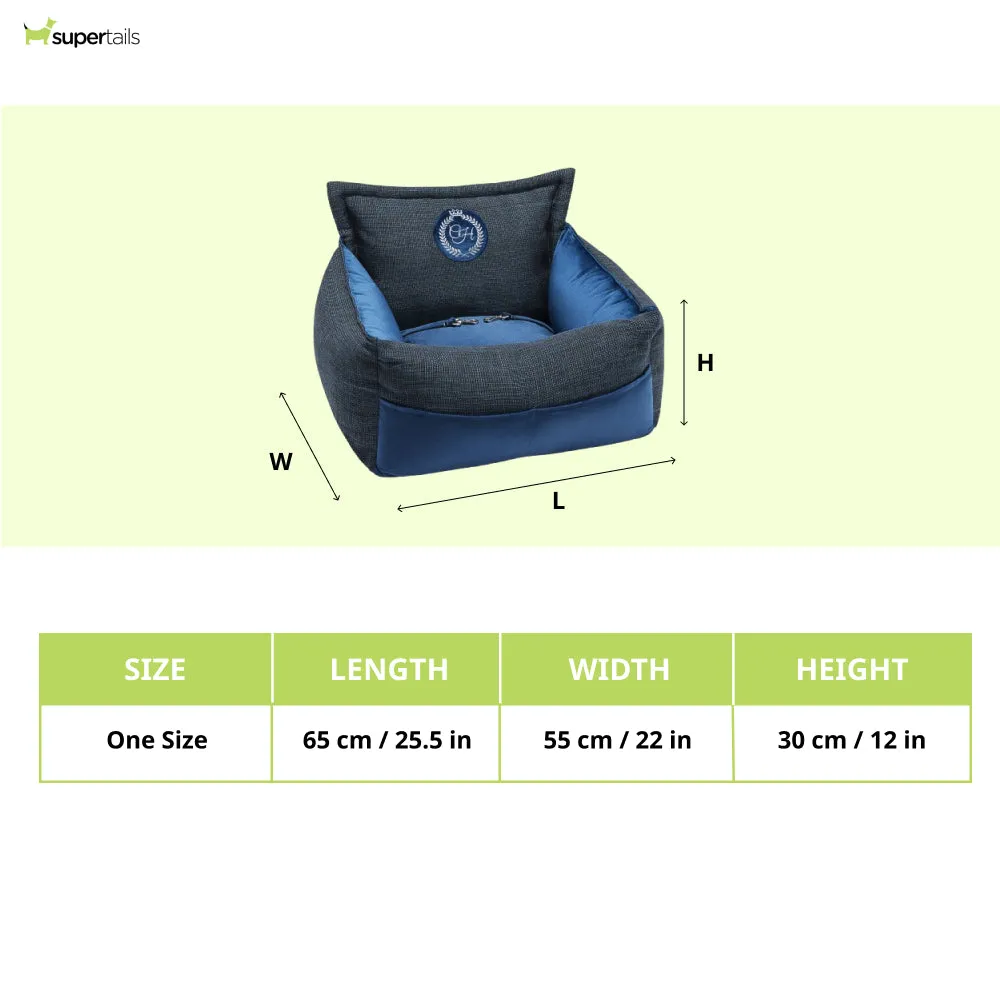 Chloe's Home Car Bed Lisbon for Dogs and Cats (Blue)