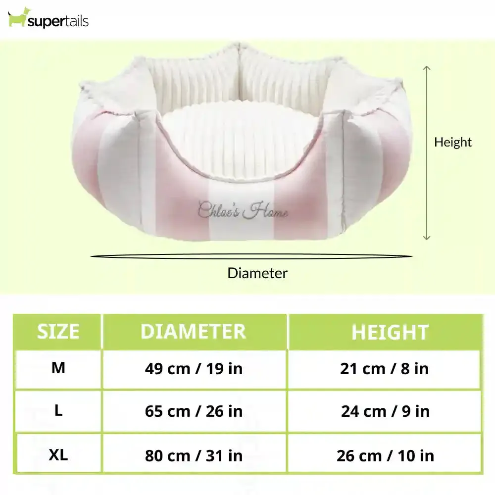 Chloe's Home Monte Carlo Bed for Dogs and Cats (Pink)