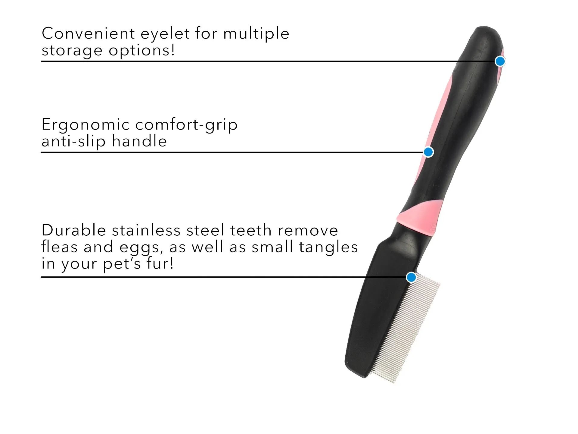 CuteNfuzzy Pet Flea Comb