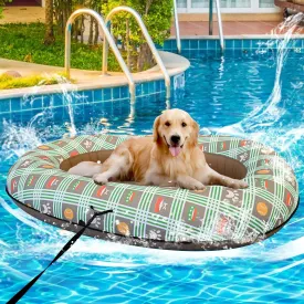 Dog Float for Pool, Dog Pool Float Inflatable for Large Doggy Heavy Duty Dogs Foldable Lake Raft for Big Dog Pet Puppy Swimming-Up to 150Lbs