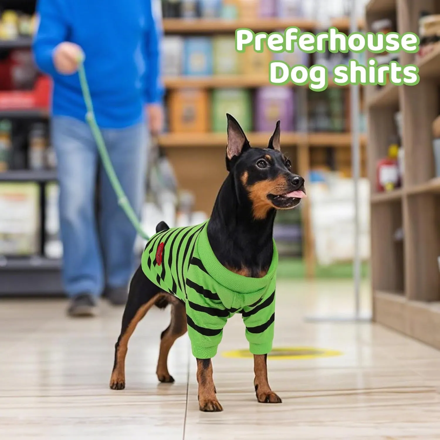Dog Shirts for Large Dogs, Striped T-Shirts Pets Vest Pet Apparel Tee Shirts Dog Tank Top Spring Summer Suitable for Chihuahua French Bulldog Bichon Shih Tzu