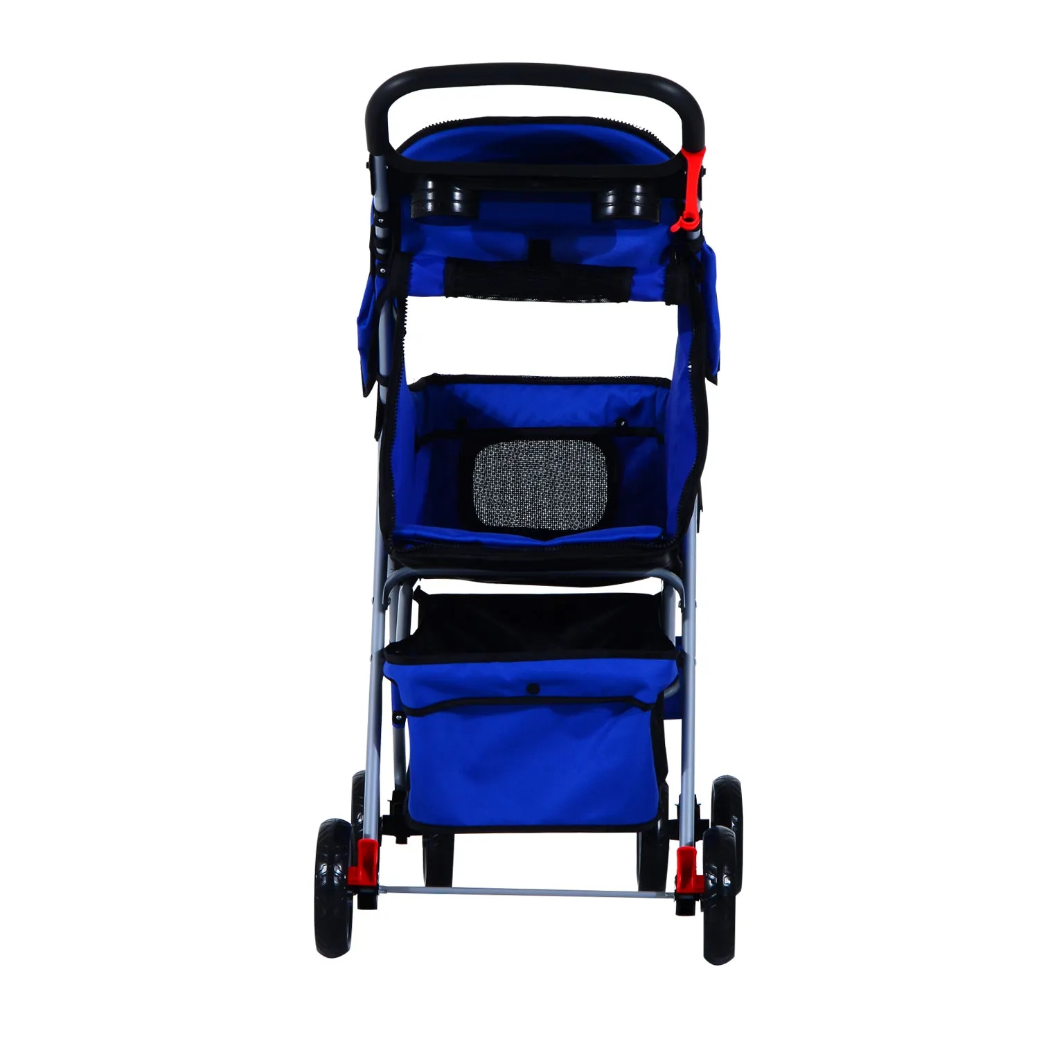 Dogs 600D Oxford Cloth Pram Blue - Suitable for Small Pets