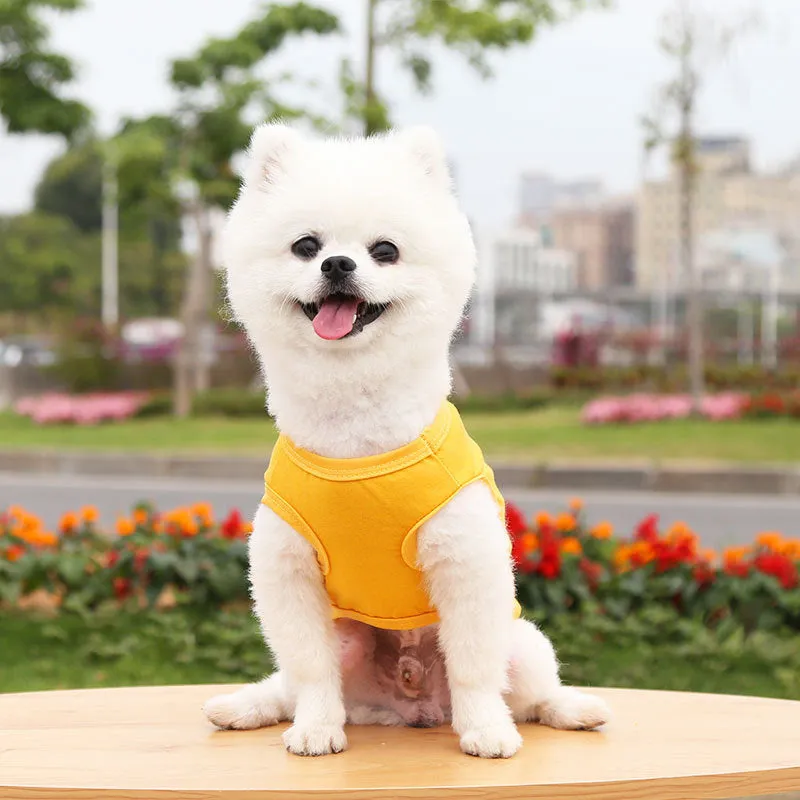 Dogs Pullover 100% Cotton Soft Puppy Cute Blank Clothes