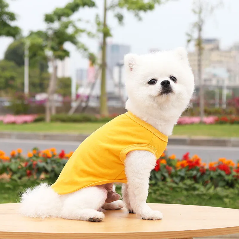 Dogs Pullover 100% Cotton Soft Puppy Cute Blank Clothes