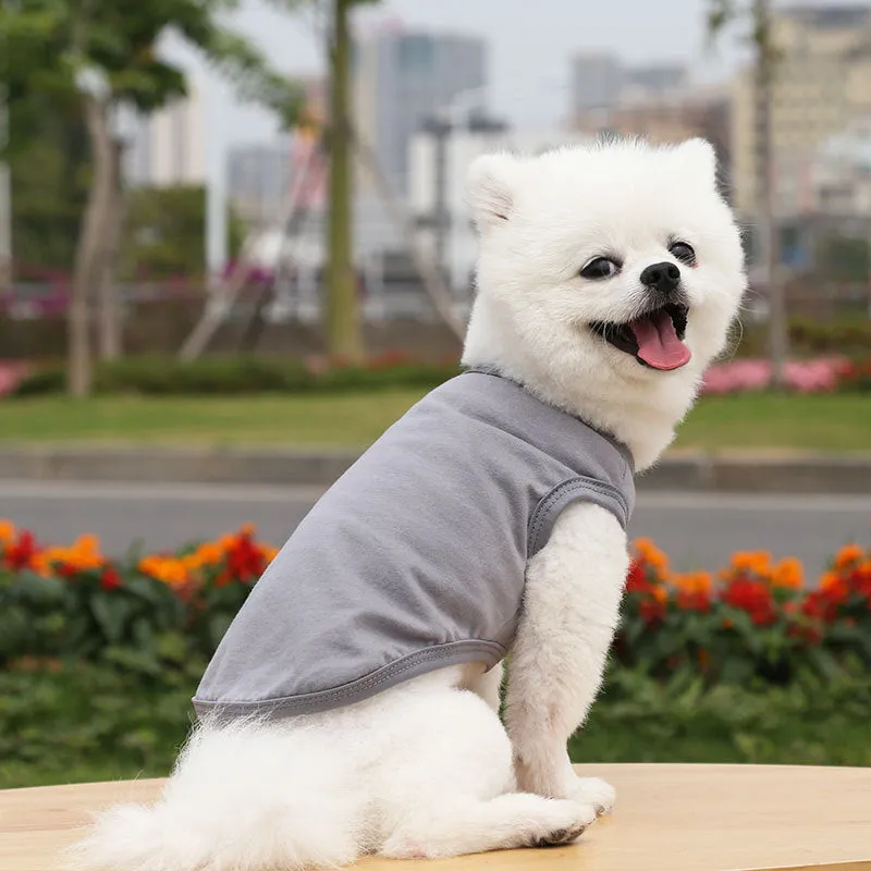 Dogs Pullover 100% Cotton Soft Puppy Cute Blank Clothes