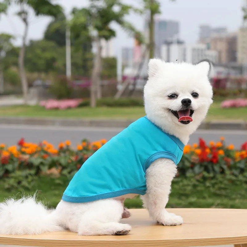 Dogs Pullover 100% Cotton Soft Puppy Cute Blank Clothes
