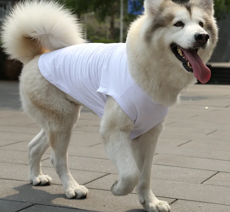 Dogs Pullover 100% Cotton Soft Puppy Cute Blank Clothes
