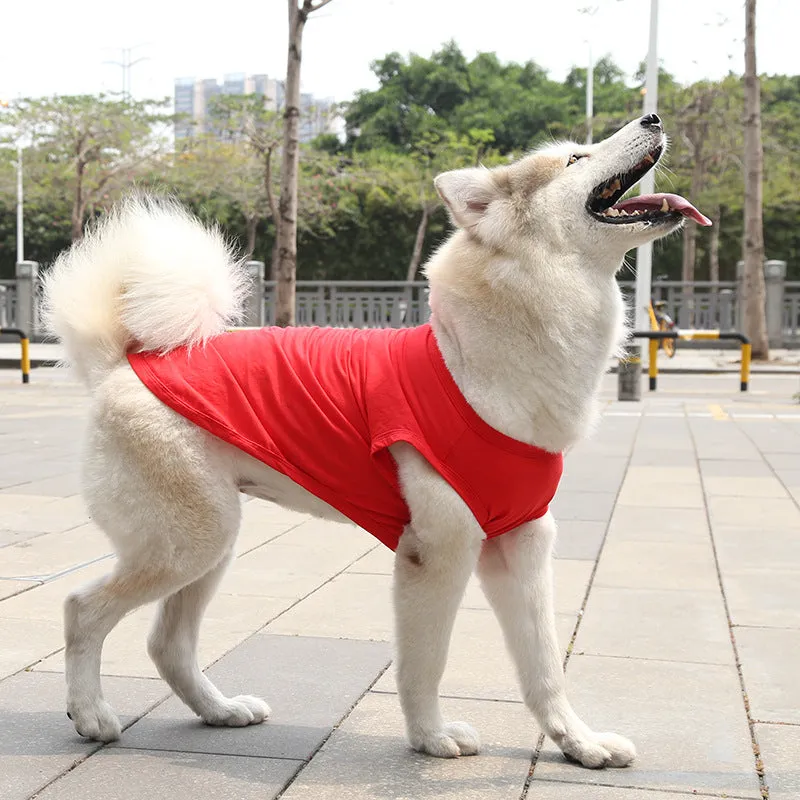 Dogs Pullover 100% Cotton Soft Puppy Cute Blank Clothes