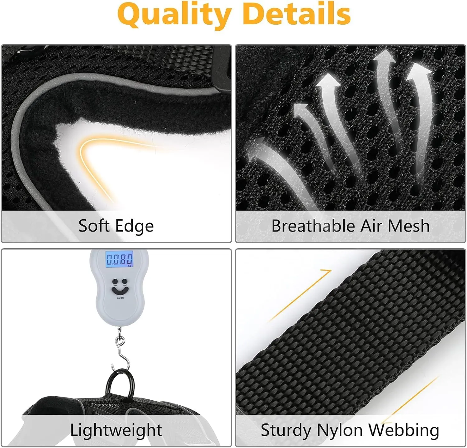 Dooradar Cat Harness and Leash Set, Escape Proof Safe Adjustable Kitten Vest Harnesses for Walking, Easy Control Soft Breathable Mesh Jacket with Reflective Strips for Cats, Black, M