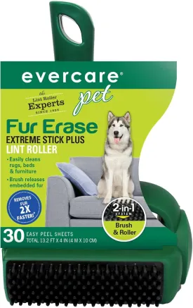 Evercare Pet Fur Erase Extreme Stick Plus 30 Sheet Lint Roller, Model:617112