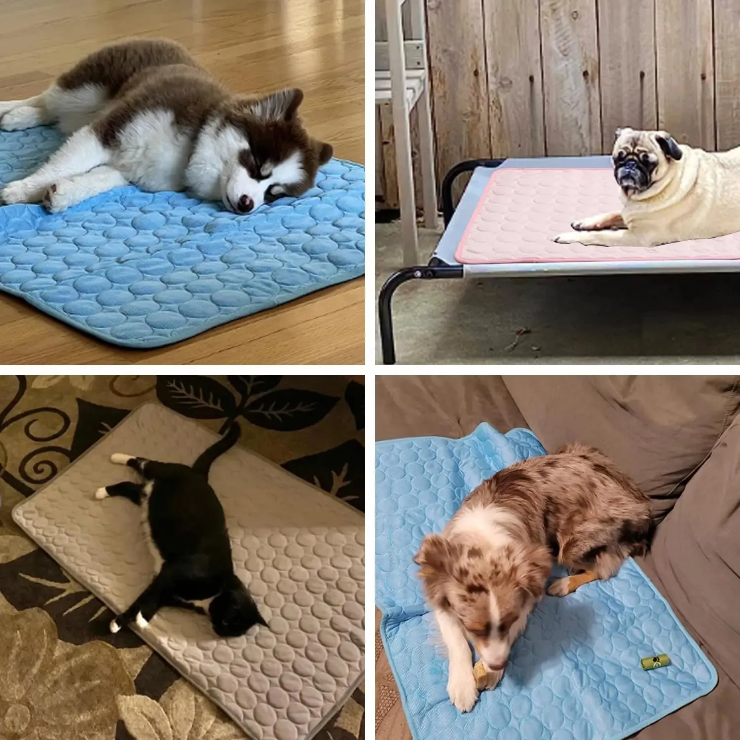 Extra Large Summer Dog Cooling Mat – Reusable, Washable, and Portable