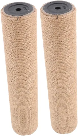 Happyyami DIY Cat Tree Post Replacement Sisal Scratching Post Vertical Wall Mount for Indoor Cats