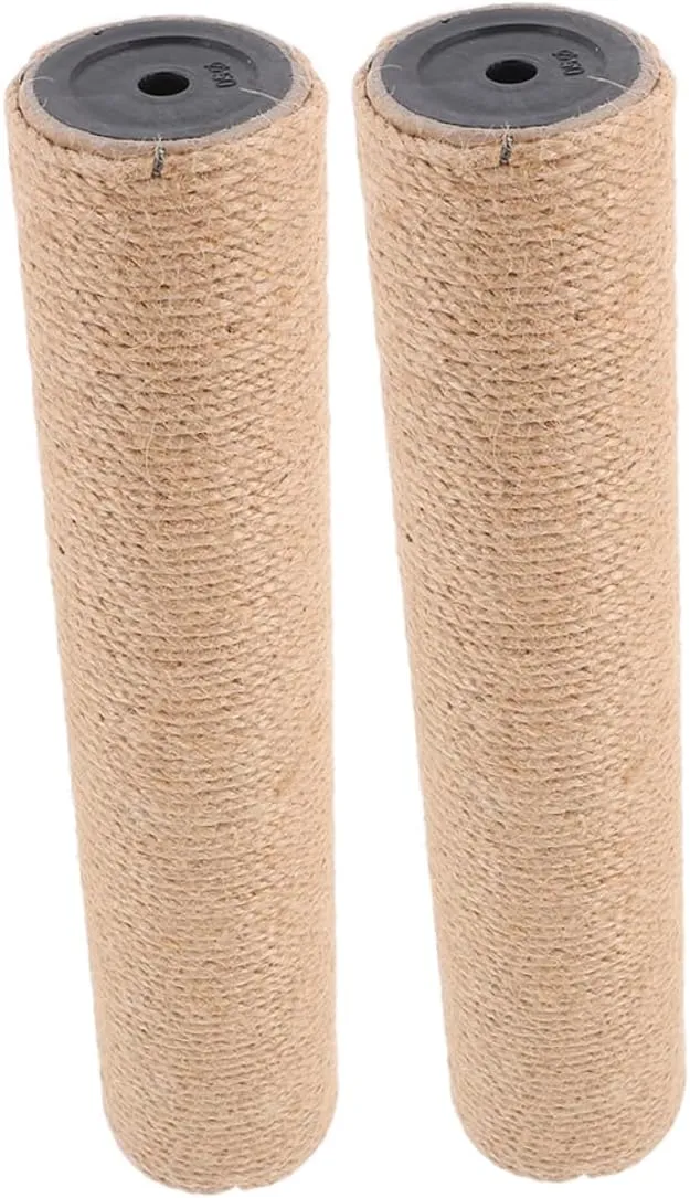Happyyami DIY Cat Tree Post Replacement Sisal Scratching Post Vertical Wall Mount for Indoor Cats