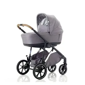 MEE-GO Uno Plus Carrycot - Grey/Chrome