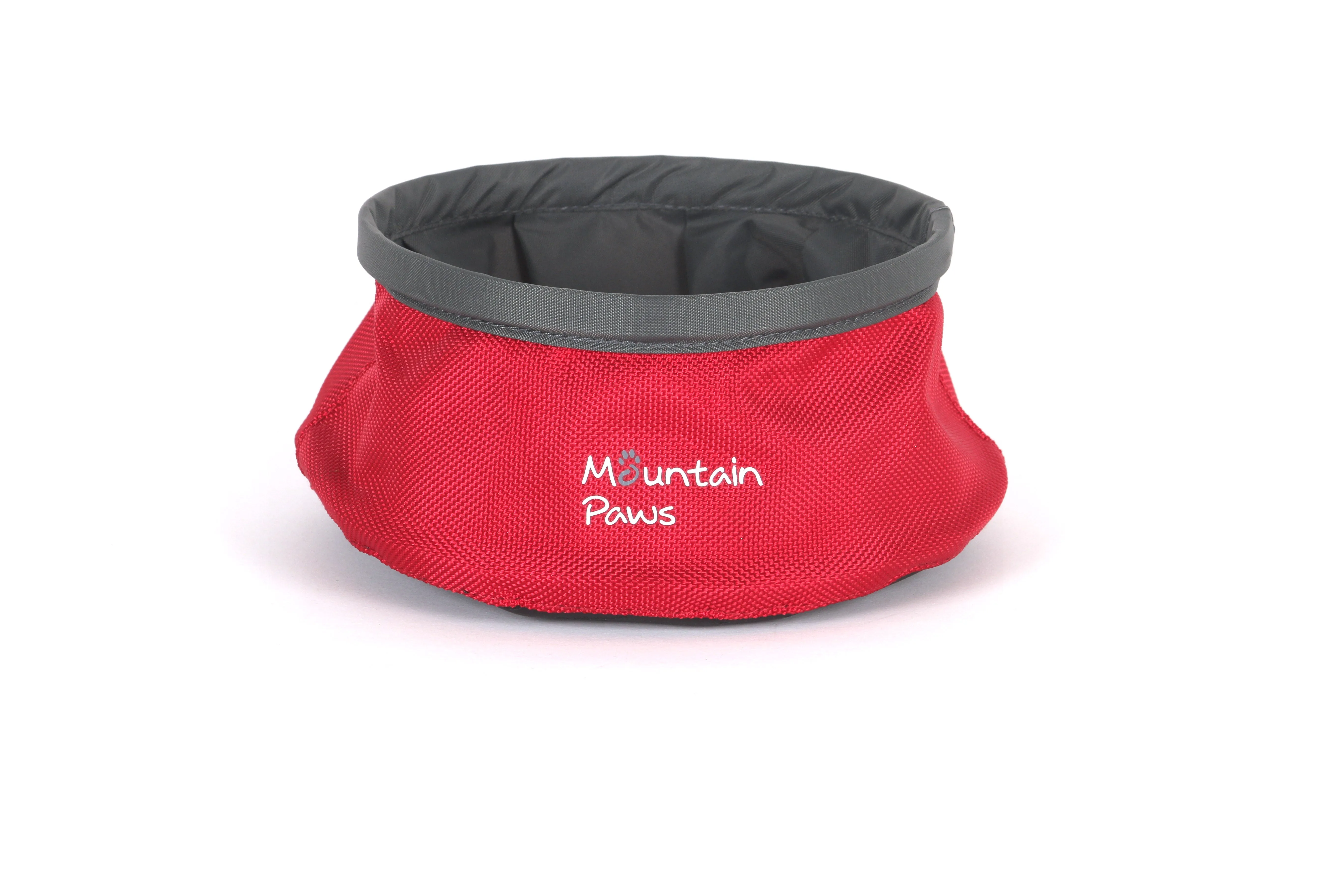 Mountain Paws Collapsible Food and Water Bowl, Red