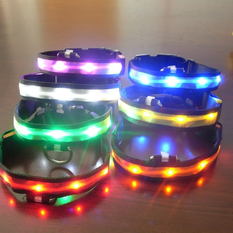 Night Safety Pet Dog Collar LED Light