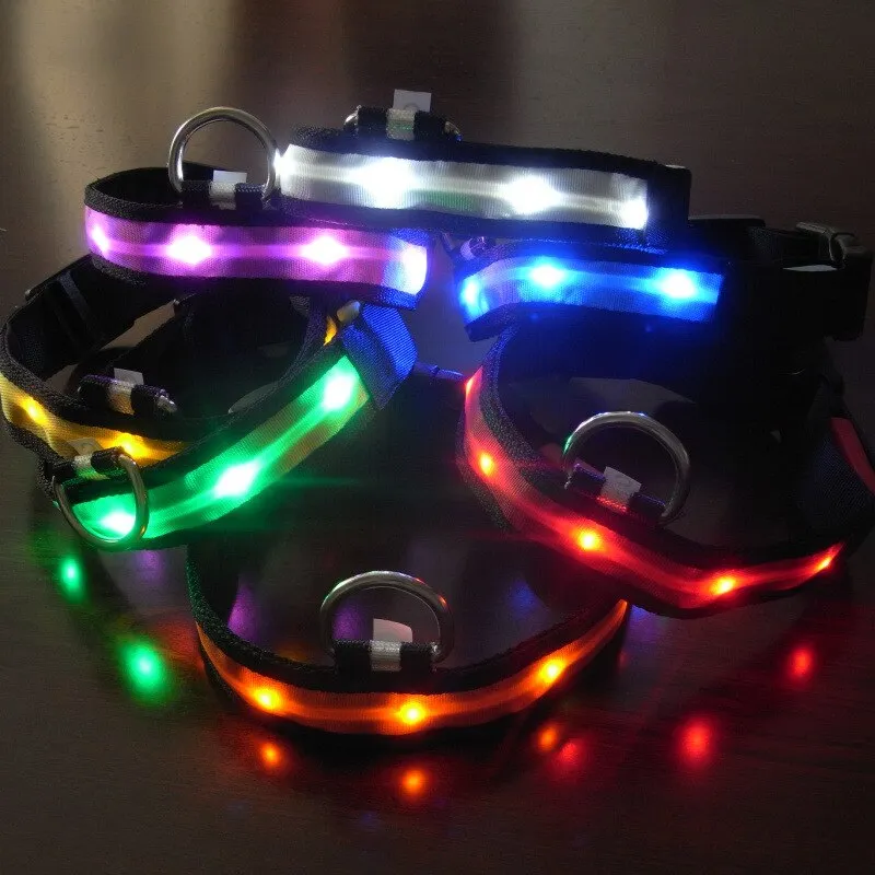 Night Safety Pet Dog Collar LED Light