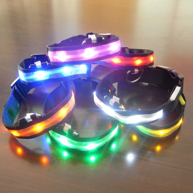 Night Safety Pet Dog Collar LED Light