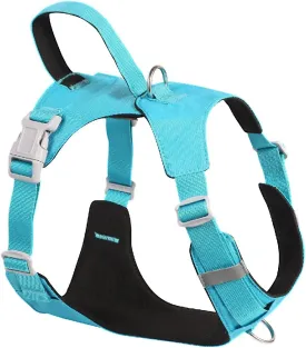 No Pull Dog Harness with Handle, Adjustable Soft Pet Vest Harness with Lightweight for Small Medium Large Sized Dog,Blue,M