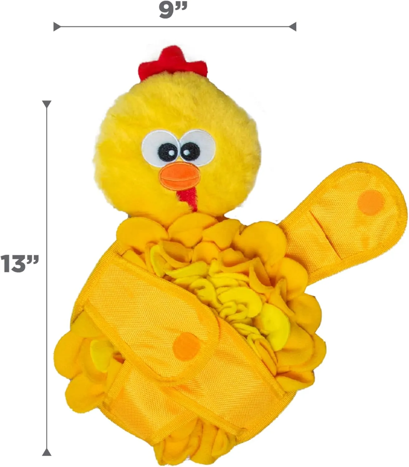 Outward Hound by Nina Ottosson Snuffle Palz Plush Snuffle Mat Dog Treat Puzzle, Non-Slip, Yellow, Chicken