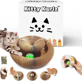 OWOWPET Kitty Kurlz Cat Toy, Reversible Infinity Style Magic Organ Cat Toy Made from Recycled Corrugated Cardboard Durable & Long Lasting.