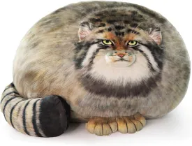 Pallas Cat Stuffed Animal, Steppe Cat Plush Cute Plushies for Girls,Kitten Soft Plush Throw Pillow Doll Big Plush Toy Decoration Doll Gift for Kids Boys Body Pillow 45cm/18inch