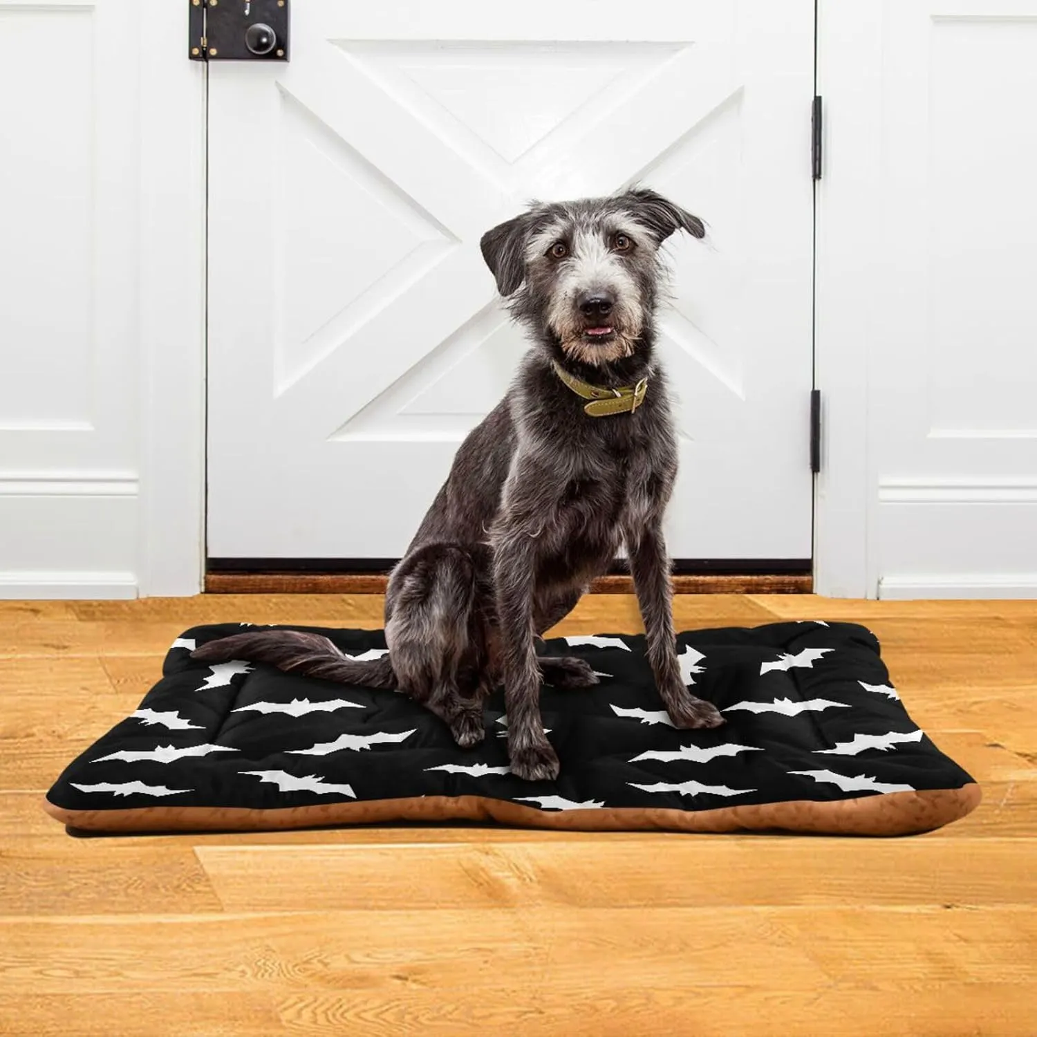 Pet Bed Halloween Bats Dog Bed Mat Absorbing Non Slip Pad Pet Sleeping Mat for Small, Medium, and Large Dogs Puppy Cat 36 in x 24 in