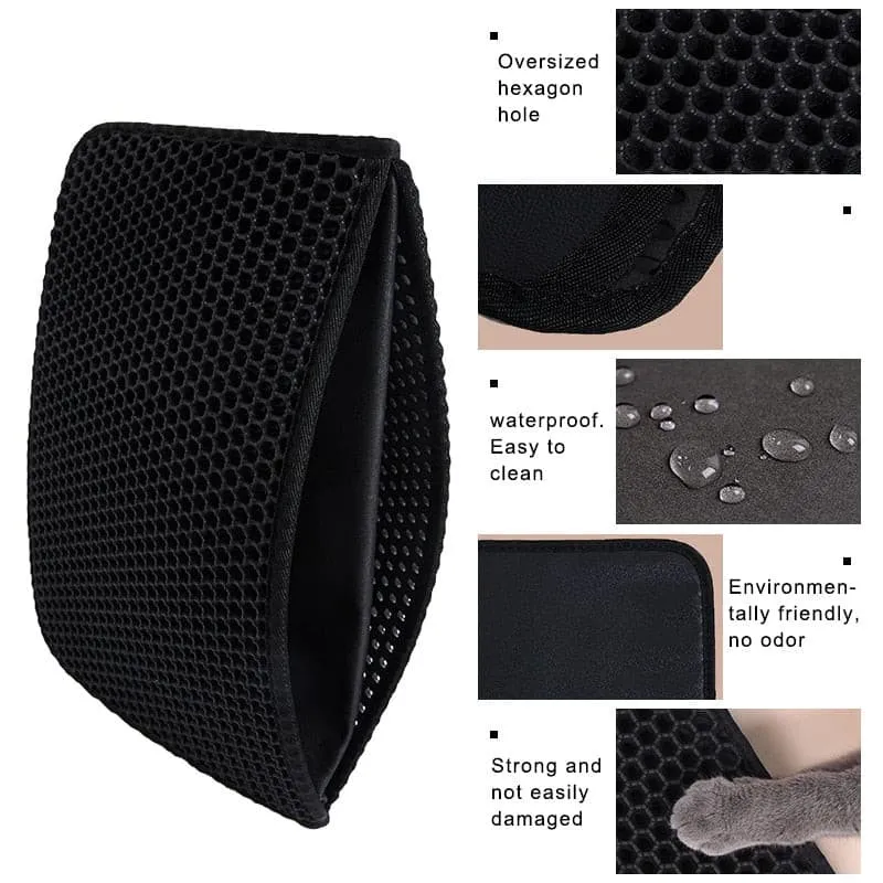 Pet Cat Litter trapping Mat Waterproof EVA Double Layer GOLDEN TOUCH