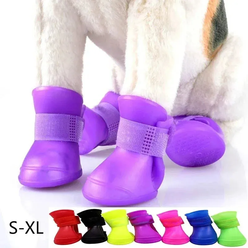 Pet Waterproof Rain Shoes (4Pcs/Anti-Slip)