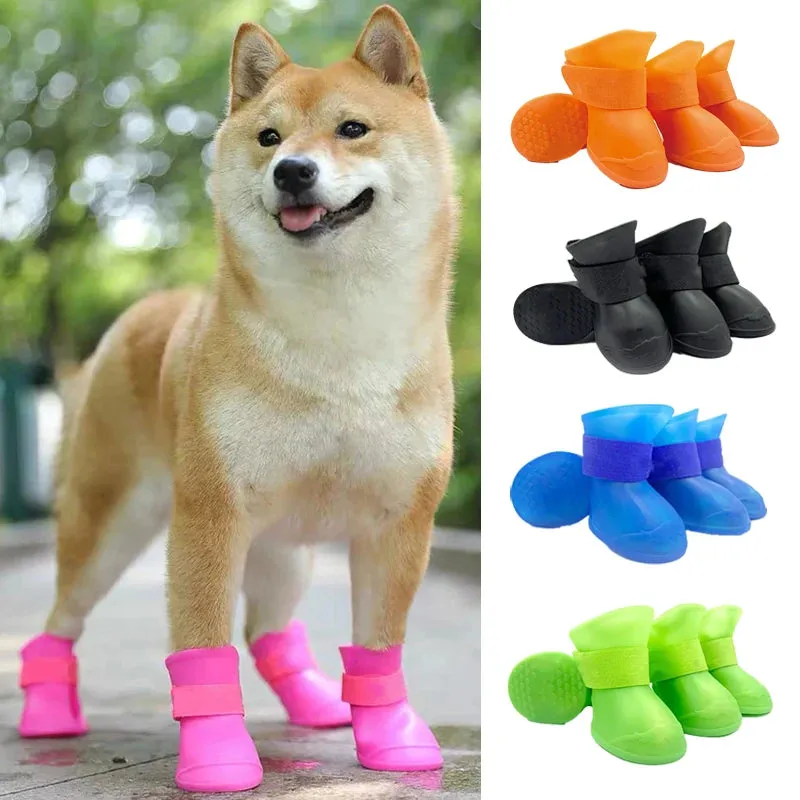 Pet Waterproof Rain Shoes (4Pcs/Anti-Slip)