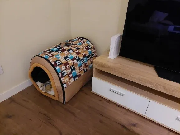 Portable Dog Cat House Bed