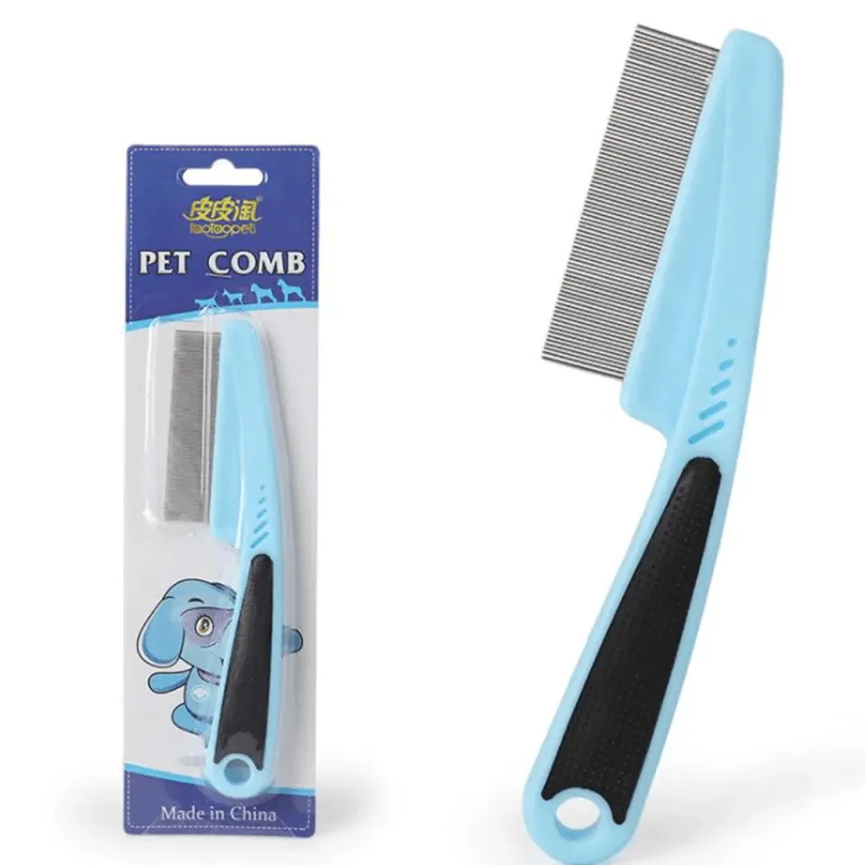 Premium Flea Comb Flea Removal Grooming Comb with Handle Stain Remover Combs for Pets
