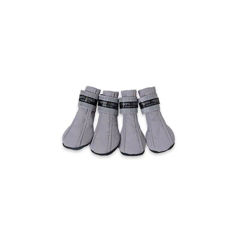 puppy angel dog rain and snow shoes - grey