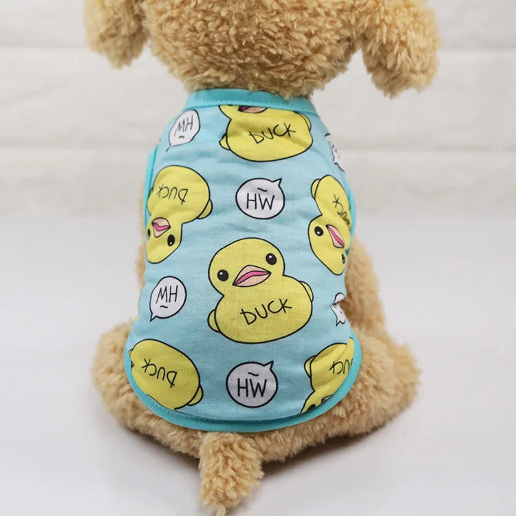 Puppy Breathable  Camouflage Soft Summer Shirts