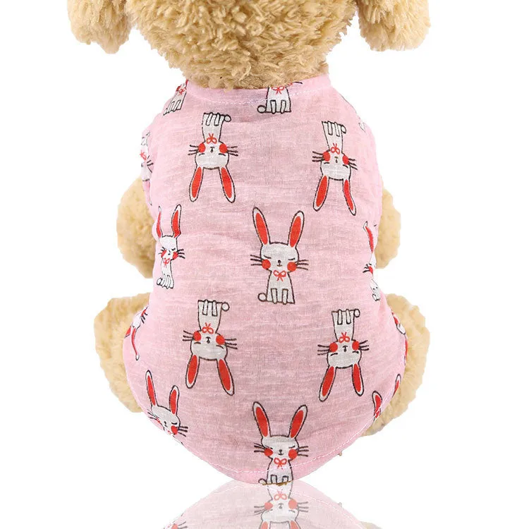 Puppy Breathable  Camouflage Soft Summer Shirts