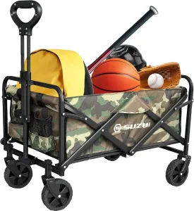 Small Wagon Carts Collapsible/Folding/Foldable/for Apartment/Grocery/Travel/Camping/Shopping/Outdoor/Lightweight & Portable