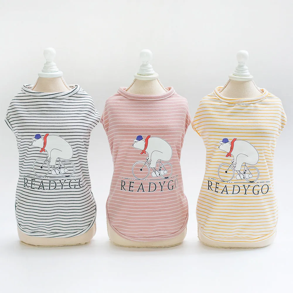 Summer Dog Strips Pet Clothes Apparel