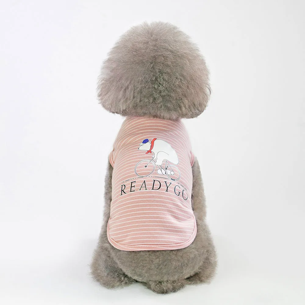 Summer Dog Strips Pet Clothes Apparel