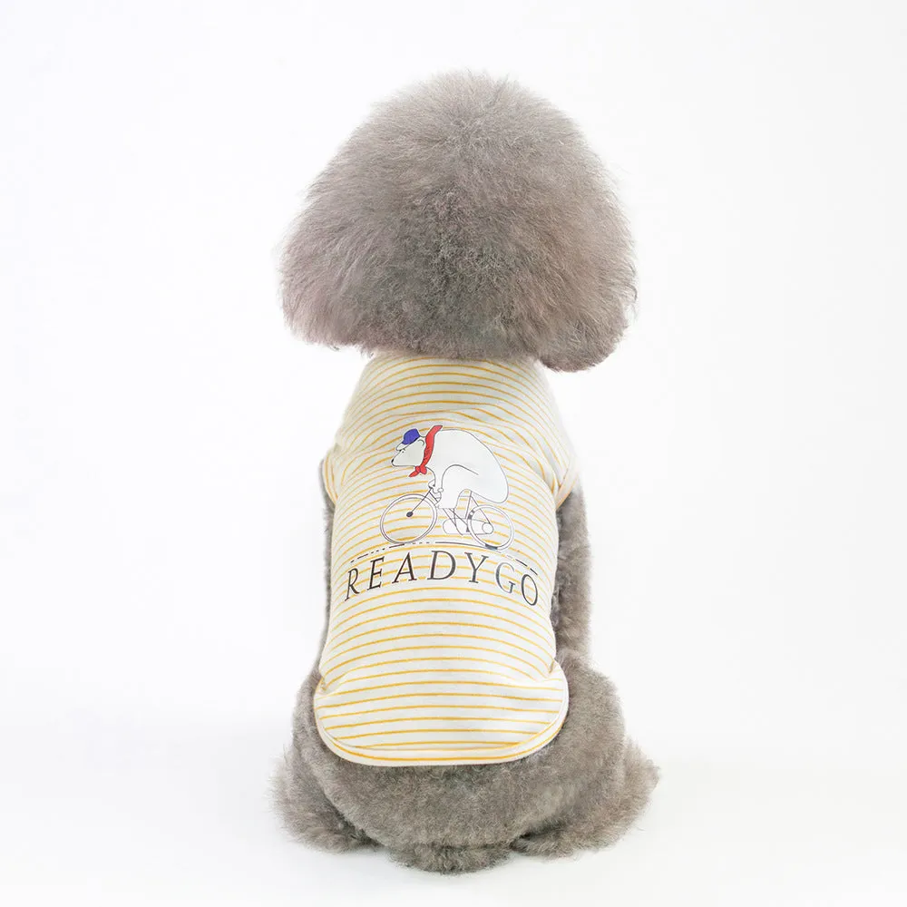 Summer Dog Strips Pet Clothes Apparel