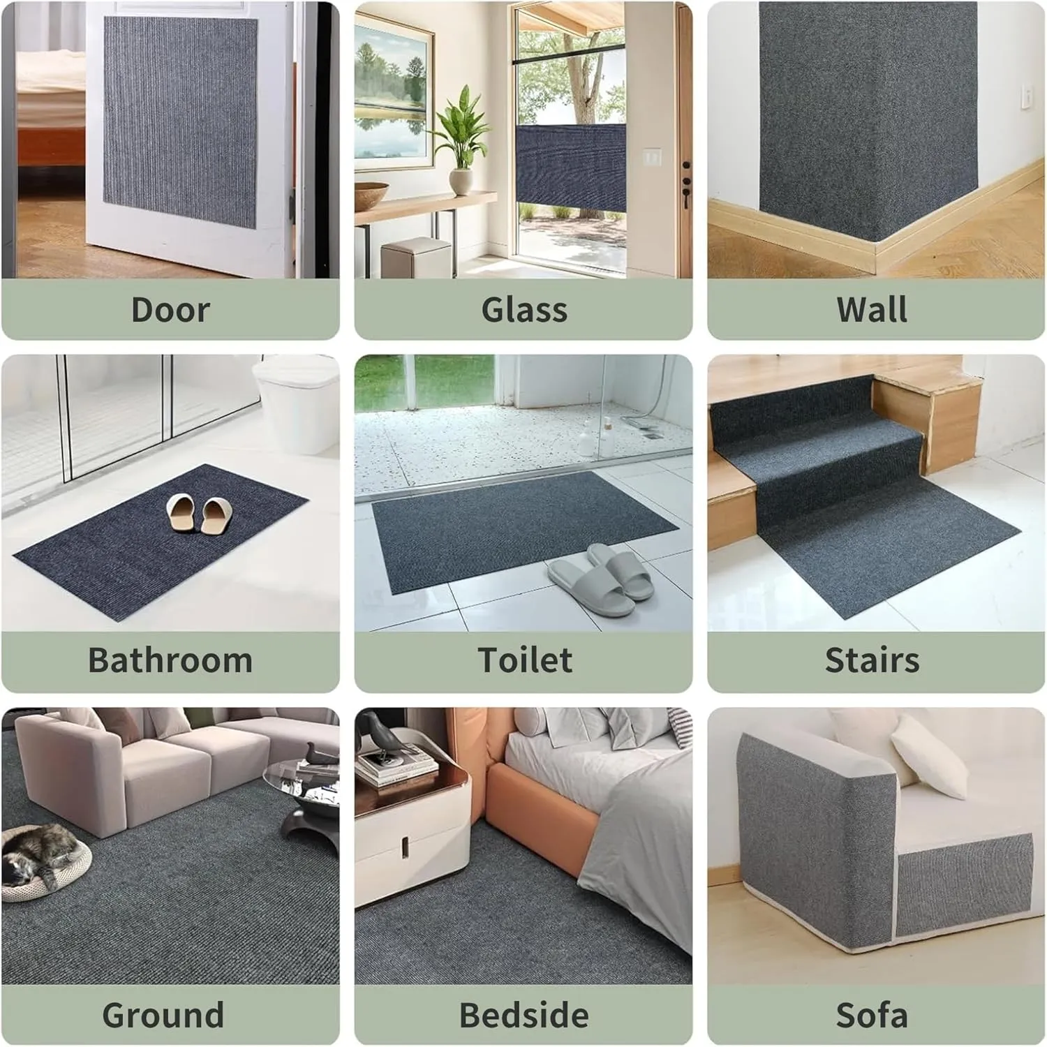 Super Sticky Cat Scratch Furniture Protector Self Adhesive Scratching Mat Couch Protector from Cat Claws Furniture Protectors from Scratching Pad Carpet Anti Cat Scratcher Deterren Sticky Wall Mat