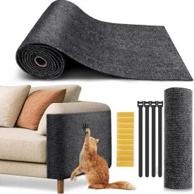 Super Sticky Cat Scratch Furniture Protector Self Adhesive Scratching Mat Couch Protector from Cat Claws Furniture Protectors from Scratching Pad Carpet Anti Cat Scratcher Deterren Sticky Wall Mat