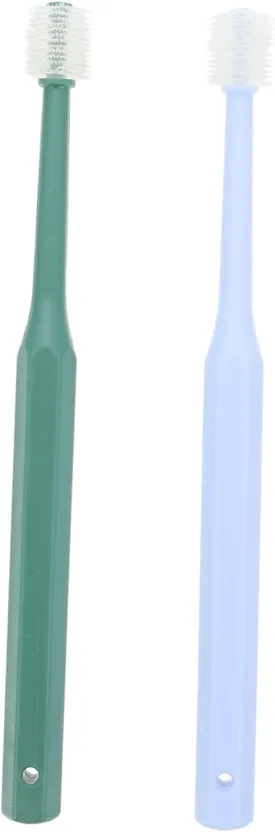 SUPVOX 360 Degree Cleaning Pet Toothbrush Non-Slip Handle Soft Bristles for Cats Dogs Oral Care