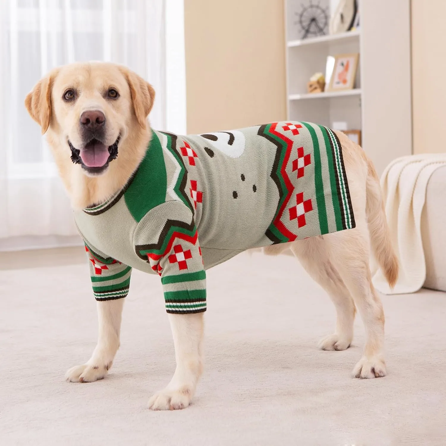 Warm Dog Sweaters for Small Dogs - Male & Female, Halloween & Autumn Themed, Knit Sweaters with Long Legs for Yorkie & Chihuahua